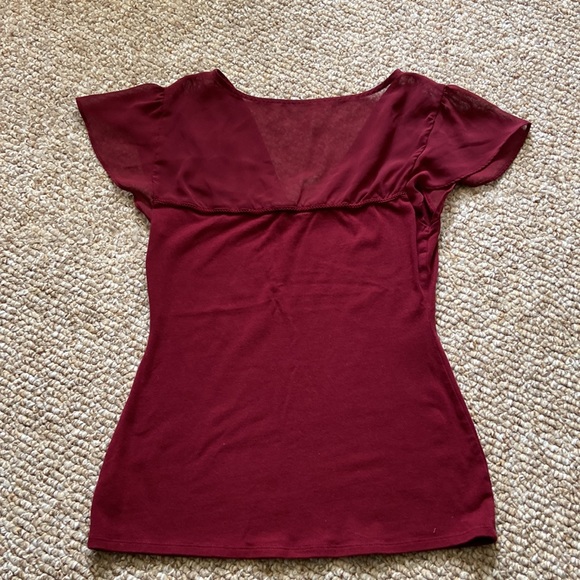 Express Deep Red Top - Picture 4 of 6